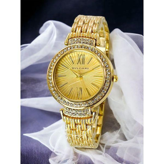 Elegant Women’s Stainless Steel Chain Analogue Watch