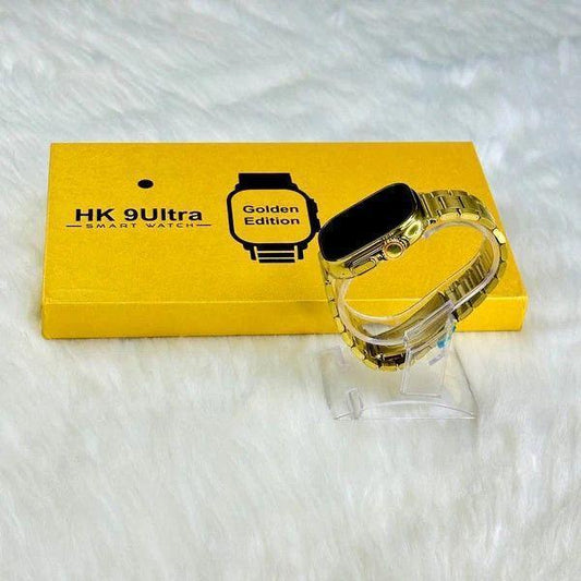 HK9 Ultra Golden Edition Smart Watch   Bluetooth 5.1 GPS  NFC Voice