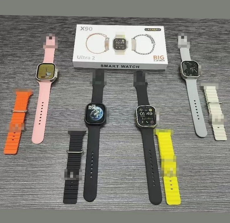X90 Ultra Bluetooth Smart Watch  Health & Fitness Tracker