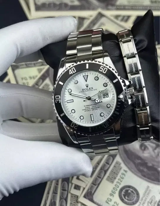 Rolex Men’s Formal Quartz Wrist Watch  Stainless Steel Strap