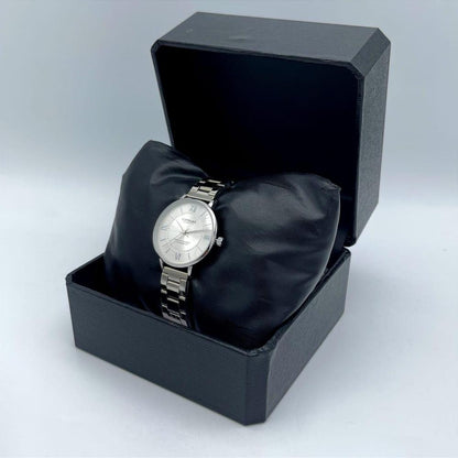 Elegant Women’s Stainless Steel Quartz Watch  Water Resistant 12-Hour
