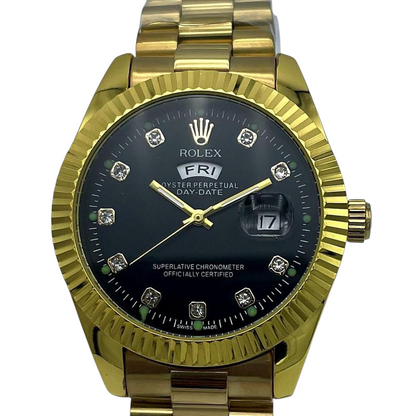 Men’s Stainless Steel Quartz Watch  Water Resistant Classic Analog