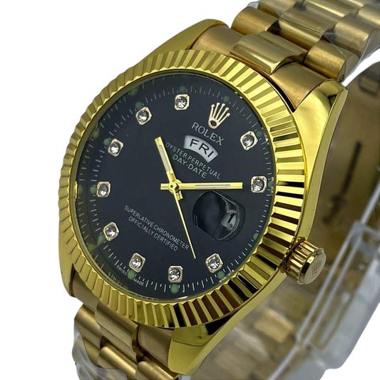 Men’s Stainless Steel Quartz Watch  Water Resistant Classic Analog