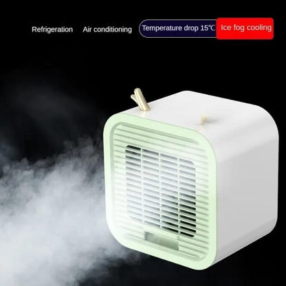 Portable Desktop Air Conditioning Fan – USB Rechargeable Mini Cooler