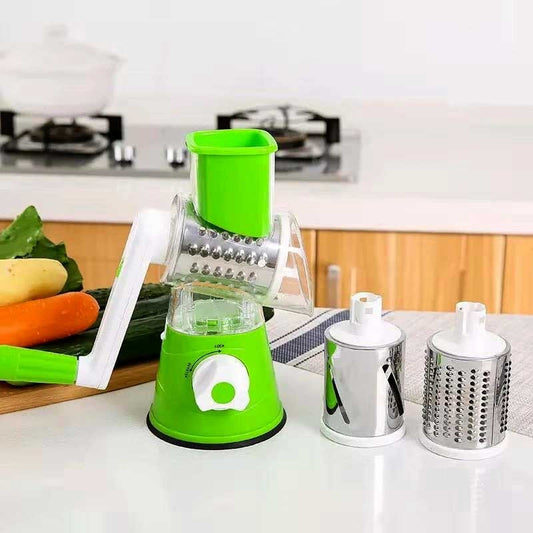 Tabletop Drum Grater  Manual Vegetable Slicer Cutter & Grater