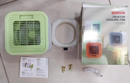 Portable Desktop Air Conditioning Fan – USB Rechargeable Mini Cooler