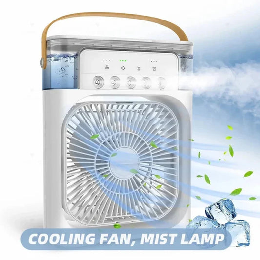 USB Air Conditioner Fan with LED & Mist