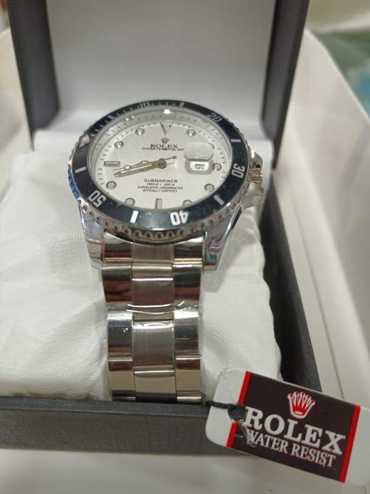 Rolex Men’s Formal Quartz Wrist Watch  Stainless Steel Strap
